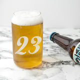 Personalised Birthday Beer Can Glass